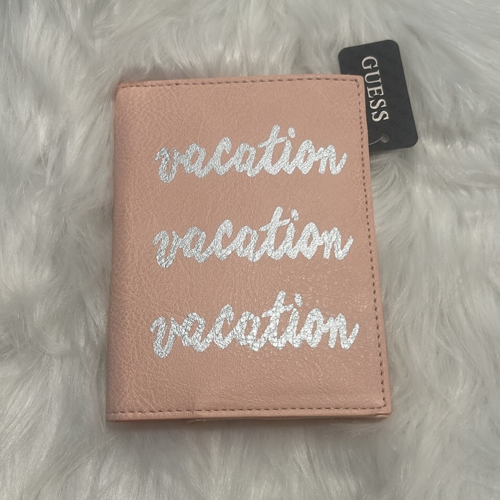 GUESS Pink Passport Holder